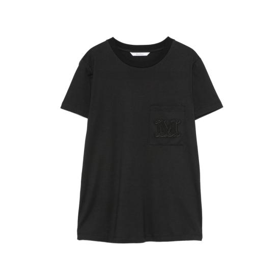 26FW 막스마라 반팔 티셔츠 PAPAIA 152F 002 BLACK