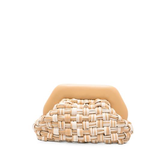 26SS 더모아레 클러치/파우치 261WTMBM0 OCVF FBRBK NEUTRALS WHITE