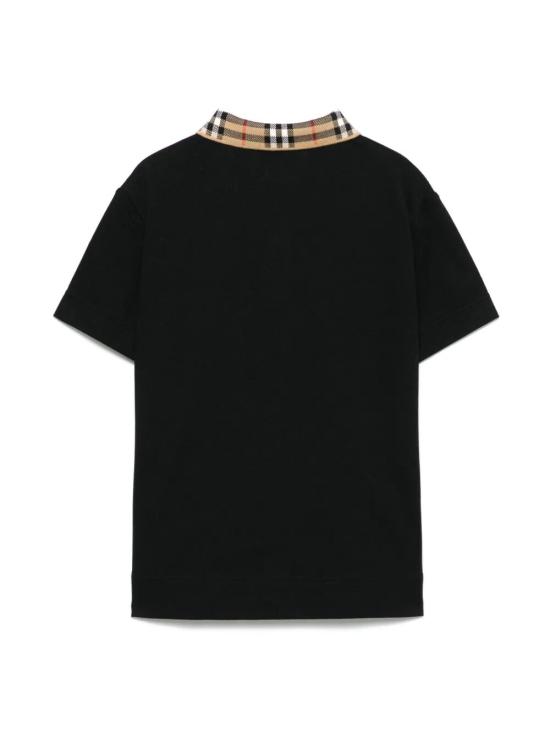 26FW [키즈] 버버리 폴로 셔츠 8105570 099 A1189 BLACK - BURBERRY