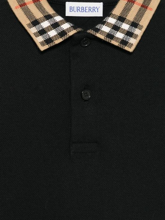 26FW [키즈] 버버리 폴로 셔츠 8105570 099 A1189 BLACK - BURBERRY