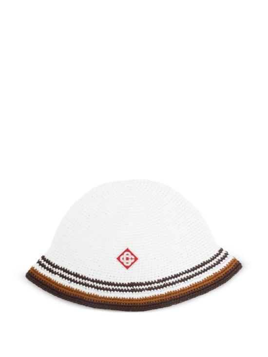 26FW 카사블랑카 버킷햇 A PF26 HAT 121 01 WHITE BROWN