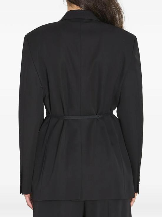 26SS 발렌시아가 랩 테일러드 재킷 857365TNT39 1000 BLACK - BALENCIAGA
