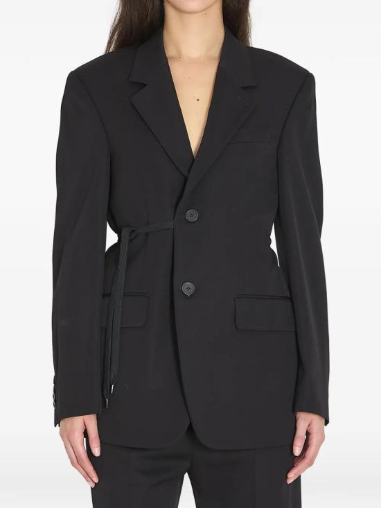 26SS 발렌시아가 랩 테일러드 재킷 857365TNT39 1000 BLACK