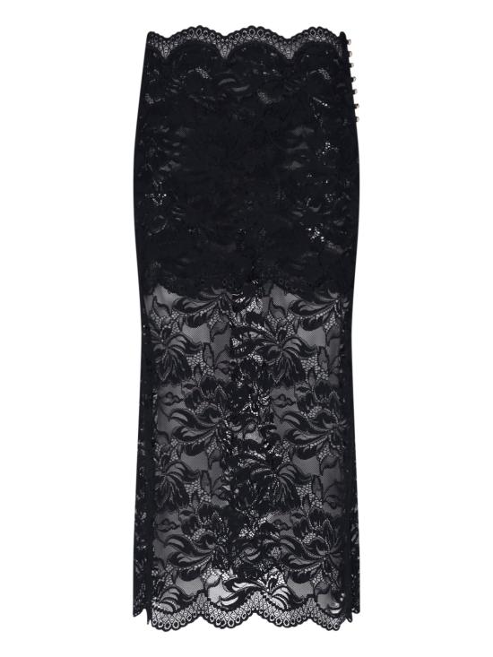 26FW 파코라반 미디 스커트 24AJJU598PA0170 P001 BLACK