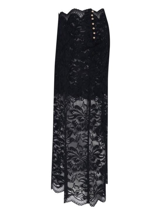 26FW 파코라반 미디 스커트 24AJJU598PA0170 P001 BLACK - PACO RABANNE