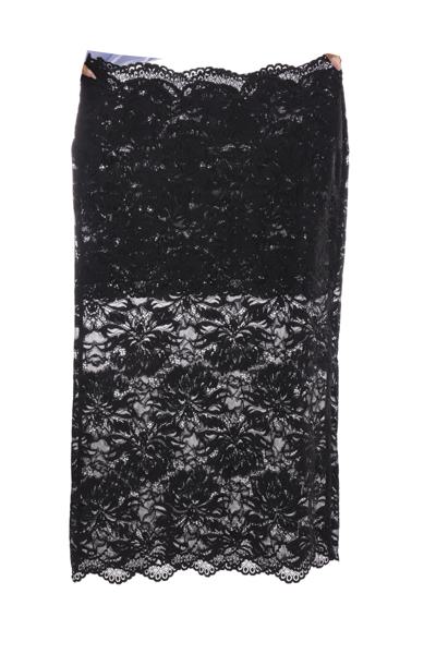 26FW 파코라반 미디 스커트 24AJJU598PA0170 P001 Black - PACO RABANNE