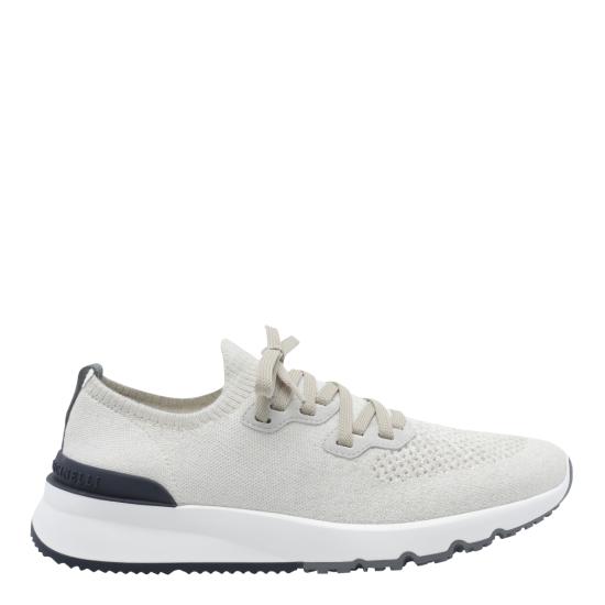 26FW 브루넬로 쿠치넬리 시네 니트 러너 MZUKISO250 CW751 White