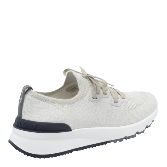 26FW 브루넬로 쿠치넬리 시네 니트 러너 MZUKISO250 CW751 White - BRUNELLO CUCINELLI