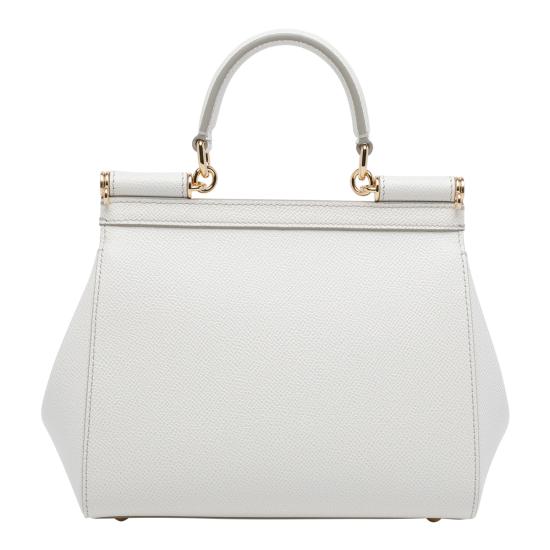 26FW 돌체앤가바나 미디움 시실리 핸드백 BB6003 B100180001 White - DOLCE & GABBANA