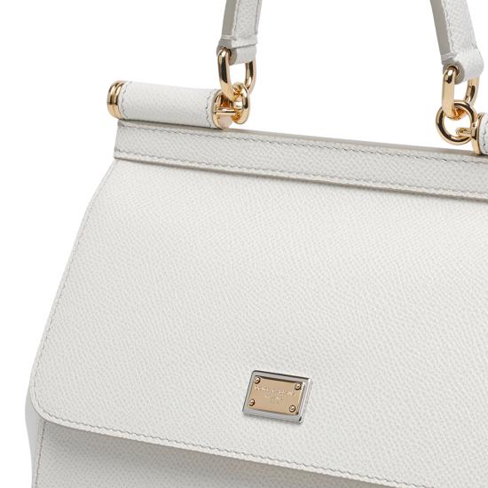26FW 돌체앤가바나 미디움 시실리 핸드백 BB6003 B100180001 White - DOLCE & GABBANA