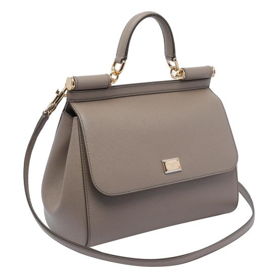 26FW 돌체앤가바나 라지 시실리 핸드백 BB6002 B100180045 Grey - DOLCE & GABBANA
