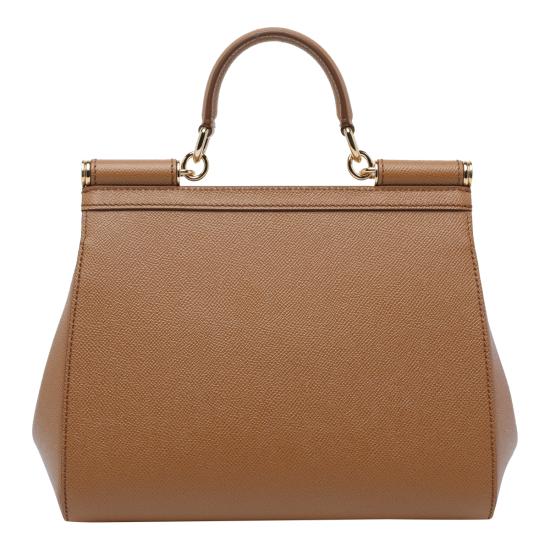 26FW 돌체앤가바나 라지 시실리 핸드백 BB6002 B10018M417 Brown - DOLCE & GABBANA