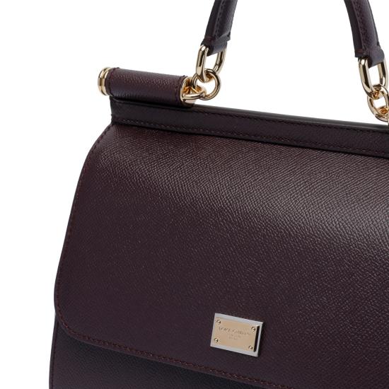 26FW 돌체앤가바나 라지 시실리 핸드백 BB6002 B10018M073 Brown - DOLCE & GABBANA