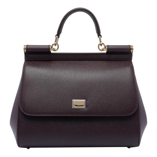 26FW 돌체앤가바나 라지 시실리 핸드백 BB6002 B10018M073 Brown