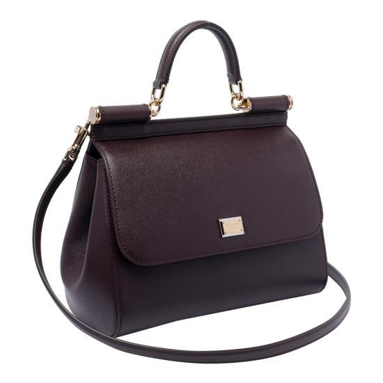 26FW 돌체앤가바나 라지 시실리 핸드백 BB6002 B10018M073 Brown - DOLCE & GABBANA