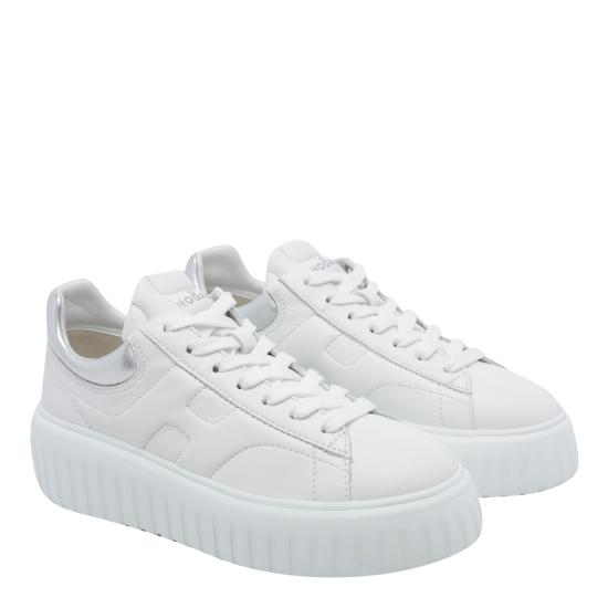 26FW 호간 H-스트라이프 스니커즈 HXW6450FC60 KU00351 White - HOGAN