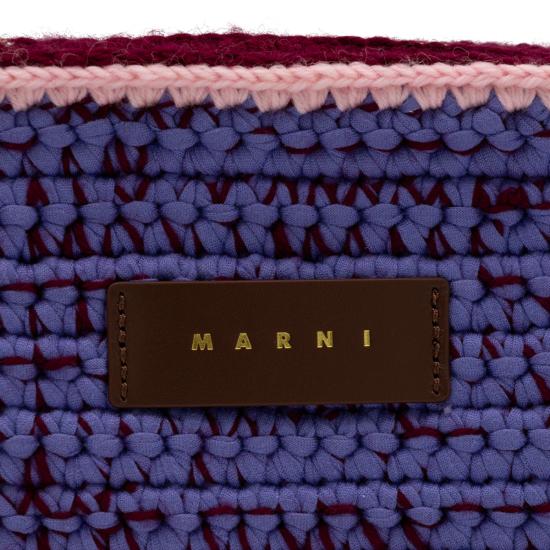 26FW 마르니 클러치/파우치 SBMP0276U1 P9281ZP268 RUBY WINE PEACHSKIN DAYBREAK - MARNI