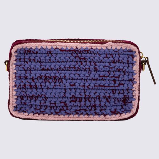 26FW 마르니 클러치/파우치 SBMP0276U1 P9281ZP268 RUBY WINE PEACHSKIN DAYBREAK - MARNI