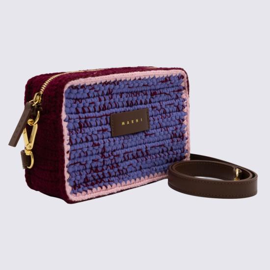 26FW 마르니 클러치/파우치 SBMP0276U1 P9281ZP268 RUBY WINE PEACHSKIN DAYBREAK - MARNI