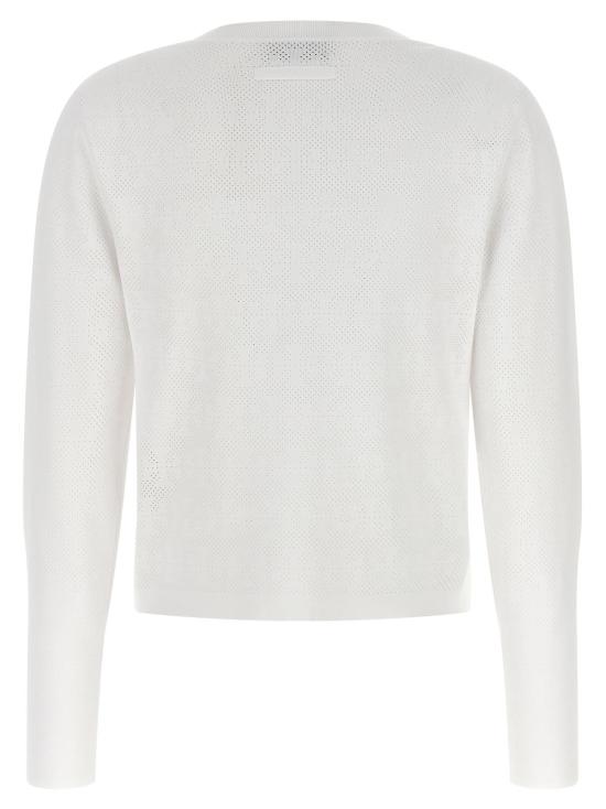  토리버치 가디건 포인트엘 스트레치 비스코스  화이트 - TORY BURCH