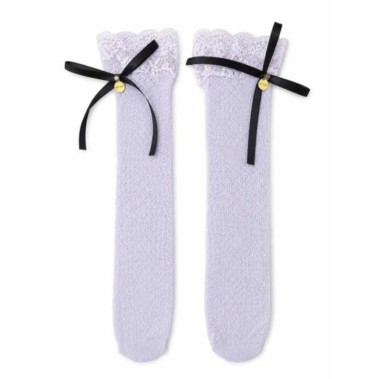  ADIBA 양말 아디바 라벤더 느와르 레이스 참