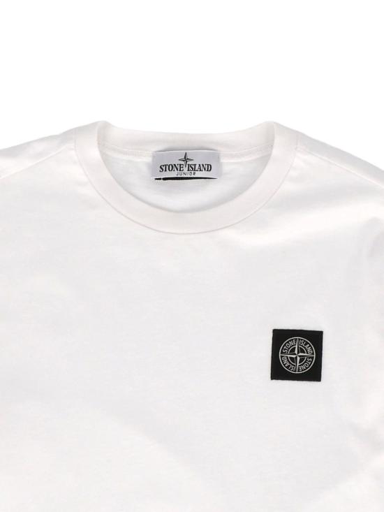 26FW [키즈] 스톤 아일랜드 티셔츠 2100002 S0047V0001 BIANCO - STONE ISLAND