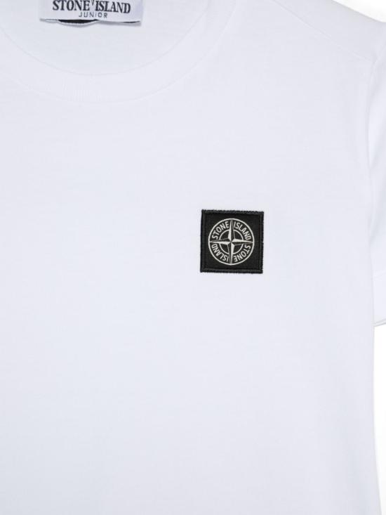 26FW [키즈] 스톤 아일랜드 티셔츠 2100002 S0047V0001 Bianco - STONE ISLAND
