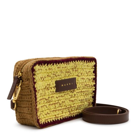 26FW 마르니 클러치/파우치 SBMP0276U1 P9281ZP270 CURDS RUBY WINE YELLOW CREAM - MARNI