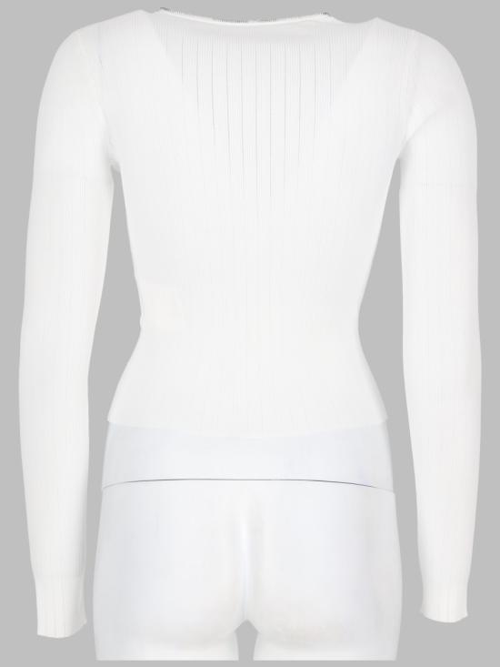 26FW 알렉산더 왕 스웨터 1KC3263062 100 WHITE - ALEXANDER WANG