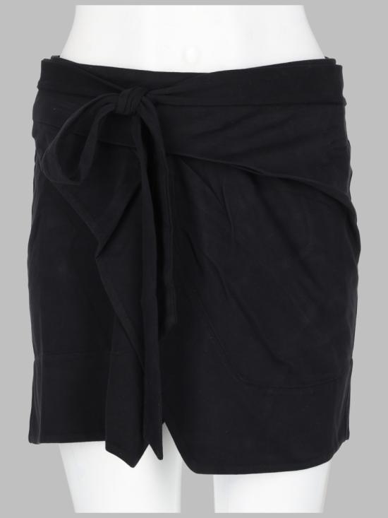 26FW 이자벨마랑 베레니스 저지 미니 랩 스커트 JU0198FD A1N41I01BK BLACK