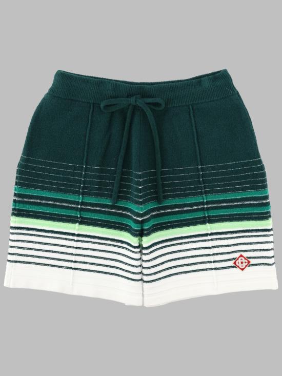 26FW 카사블랑카 숏팬츠 M PF26 KW 1423 01WHITE GREEN