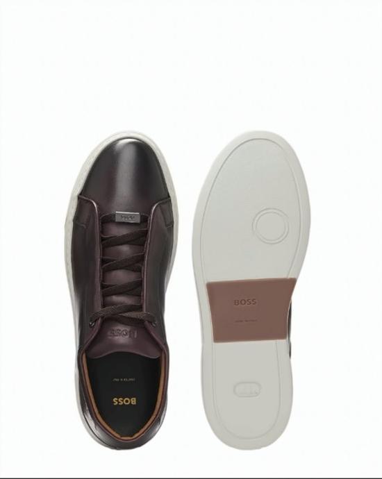  보스 스니커즈 50546855 GARY TENN BUAMF 205 Brown - BOSS