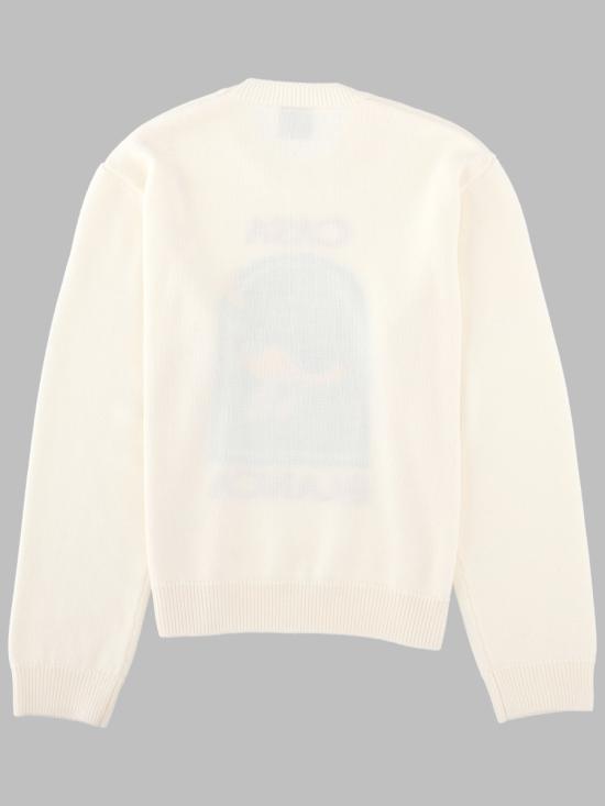 26FW 카사블랑카 스웨터 M PF26 KW 1431 01PYRAMIDABDUCTION WHITE - CASABLANCA