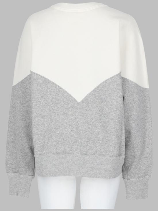 26FW 이자벨마랑에뚜왈 휴스턴 투톤 마랑 스웨트셔츠 SW0006FA A1M08EOFLY GREY - ISABEL MARANT ETOILE