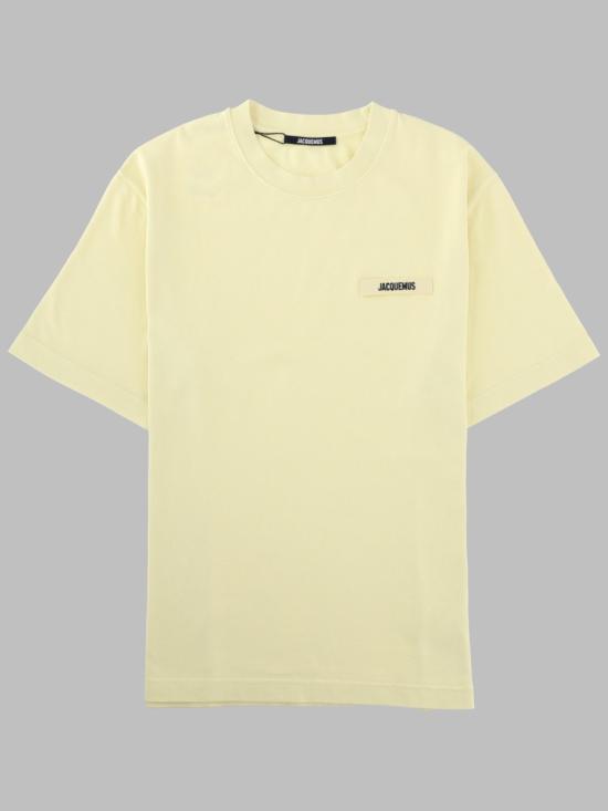26FW 자크뮈스 그로그랭 로고 티셔츠 TSM00133AJ0 0226205 YELLOW