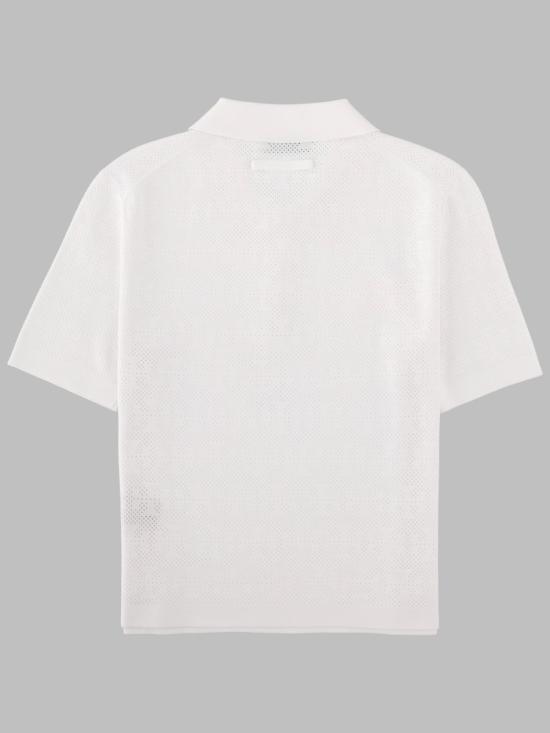 26FW 토리버치 폴로 티셔츠 182085 100 WHITE - TORY BURCH
