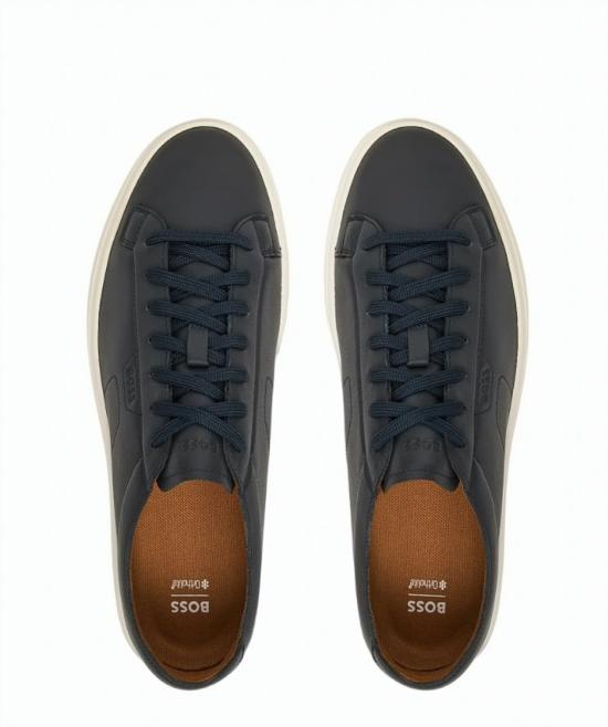  보스 스니커즈 50557866 KIERAN TENN BUSTD 401 Black - BOSS