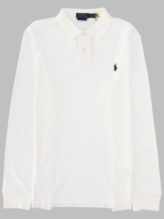 26FW 폴로 랄프로렌 클래식 핏 코튼 폴로 셔츠 710680790 001WHITE