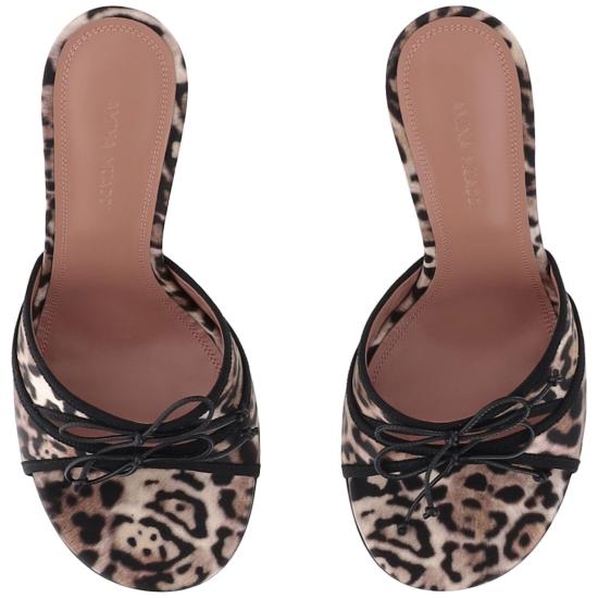 26SS 아미나 무아디 샌들 ELEONORASLIPPER95LEOPARDBLACK Brown - AMINA MUADDI