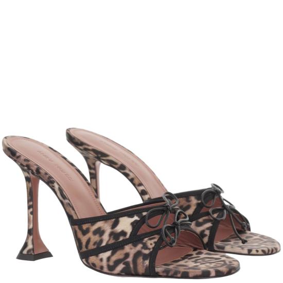 26SS 아미나 무아디 샌들 ELEONORASLIPPER95LEOPARDBLACK Brown - AMINA MUADDI