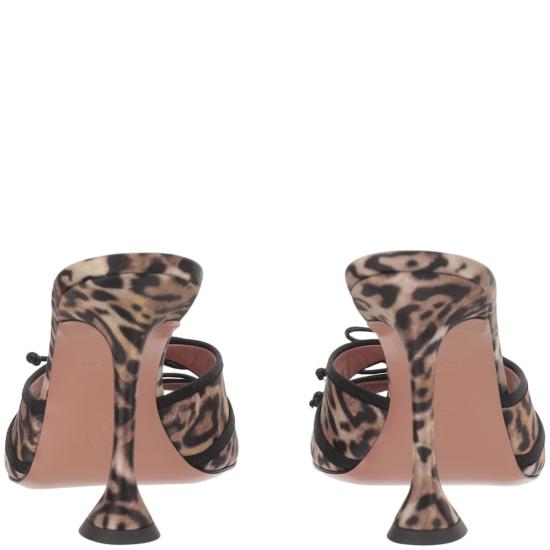 26SS 아미나 무아디 샌들 ELEONORASLIPPER95LEOPARDBLACK Brown - AMINA MUADDI