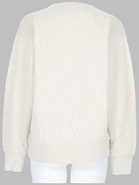 26FW 이자벨마랑에뚜왈 라이즈 스웨트 자수 코튼 플리스 스웨트셔츠 SW0061FA D3M04E23EC BEIGE - ISABEL MARANT ETOILE