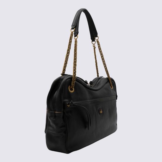 26FW 비비안웨스트우드 자카드 오르브 미디엄 크로스백 4601000JW L00ENN103 BLACK BEIGE - VIVIENNE WESTWOOD