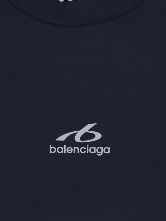 26FW 발렌시아가 테크웨어 롱 슬리브 티셔츠 A000NQ TUVN78502 Black - BALENCIAGA