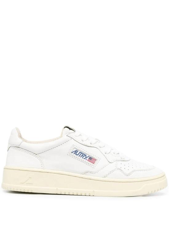 26FW 오트리 메달리스트 로우 레더 스니커즈 AULWGG04 WHITE