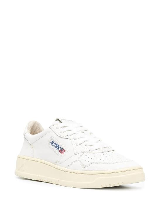 26FW 오트리 메달리스트 로우 레더 스니커즈 AULWGG04 WHITE - AUTRY
