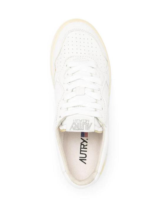 26FW 오트리 메달리스트 로우 레더 스니커즈 AULWGG04 WHITE - AUTRY