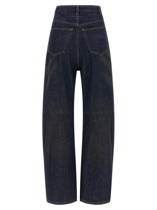  MM6 메종마르지엘라 데님 팬츠 Mm6 메종 마르지엘라 하이웨이스트 진 블루 - MM6 MAISON MARGIELA
