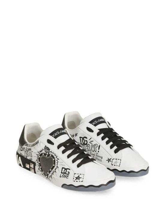 26FW 돌체앤가바나 슈즈 CS2466A0986 HN6GJ SCRITTE CORONA NERA - DOLCE & GABBANA