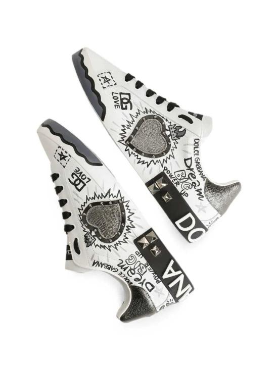 26FW 돌체앤가바나 슈즈 CS2466A0986 HN6GJ SCRITTE CORONA NERA - DOLCE & GABBANA